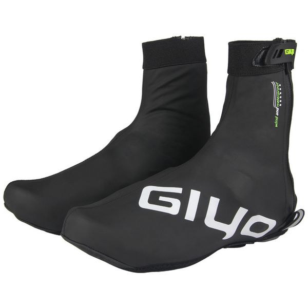 

waterproof cycling shoe covers warm bicycle bike overshoes fleece thermal, Black