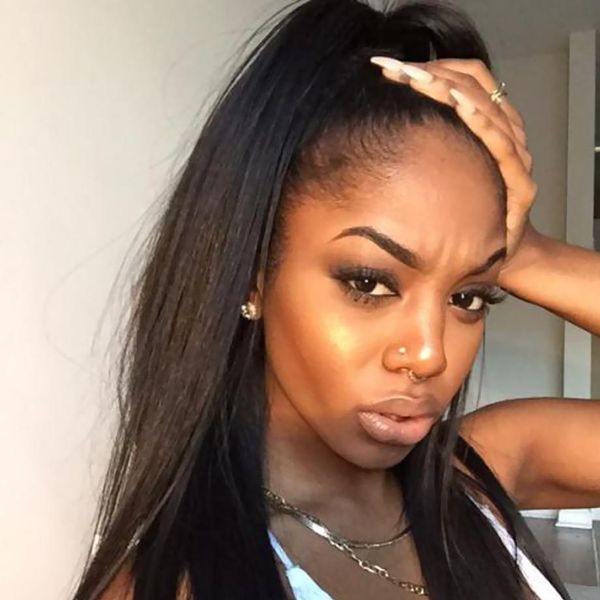 

brazilian hair lace front human hair wigs straight for black women 130% non remy brazilian hair front wigs 13x4 pre plucked