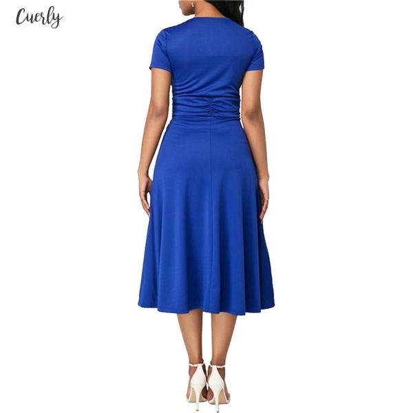 

elegant asymmetric midi dress women autumn summer casual dresses solid casual short sleeve v neck dress plus size high waist s 5xl, Black;gray