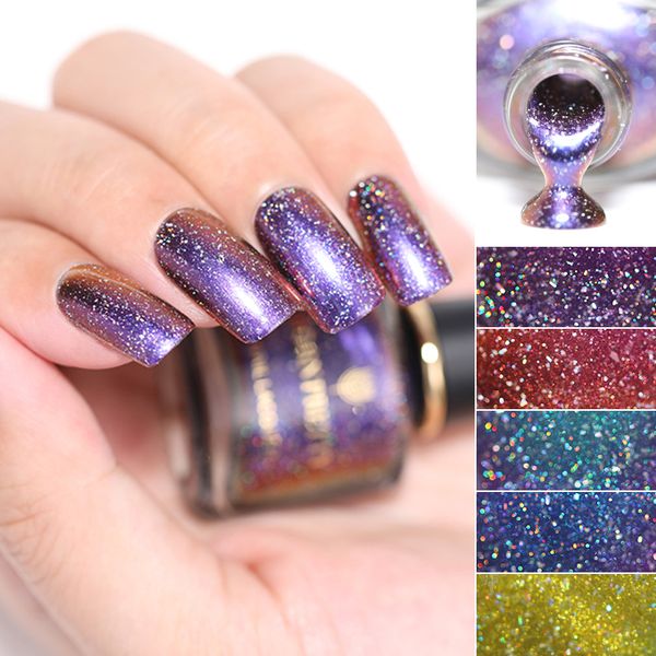 

born pretty 6ml chameleon nail polish glitter galaxy nail art manicure chameleon series 7 colors