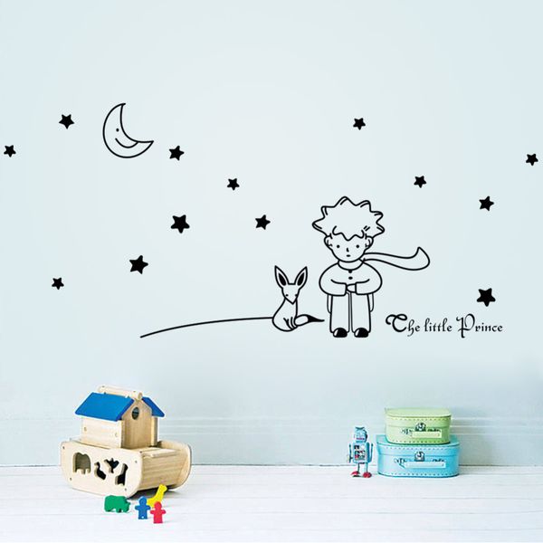 

popular book fairy tale the little prince with fox moon star home decor wall sticker for kids rooms baby child birthday gift toy