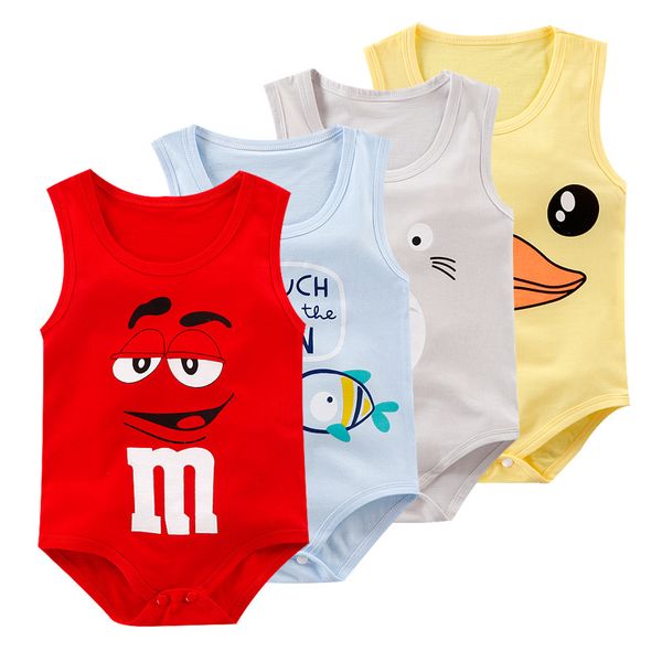 

summer baby onesie new born clothing boy organic cotton baby clothes infant toddler kids rompers, Blue