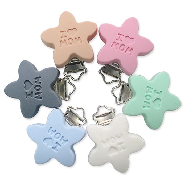 

baby pacifier clip pacifier teeth gel star silicone safety bracket drop cute clip newborn baby feeding supplies dummy cute toys