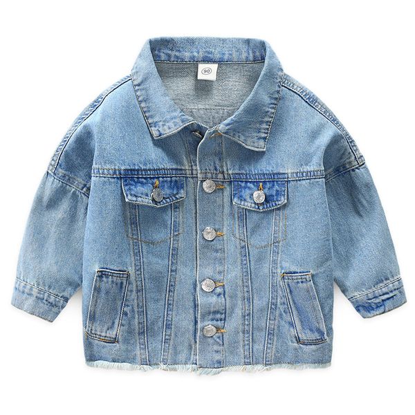 

2020 autumn denim jacket for boys fashion coats children clothes baby girls jackets boys outerwear coat kids denim jackets 2-7y, Blue;gray