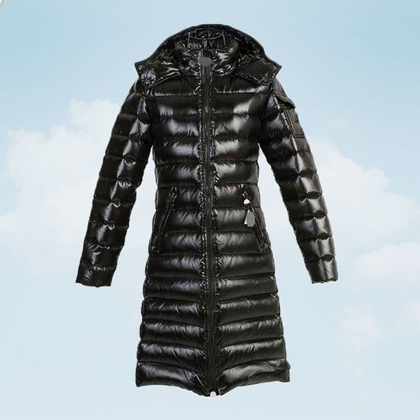 

winter jacket parkas women down coat 2019 classic thick warm outerwear mid long down jackets plus size slim overcoat female t723, Black