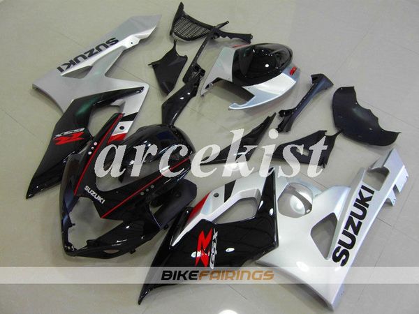 

4 подарки новый abs мотоцикл обтекатели набор, пригодный для suzuki gsxr1000 gsxr1000 k5 2005 2006 05 06 кузова комплект холодный черный сер