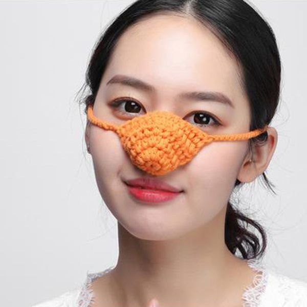 

personality wool protective mask nose warm warm breathable men and women sleep sleep with protective masks