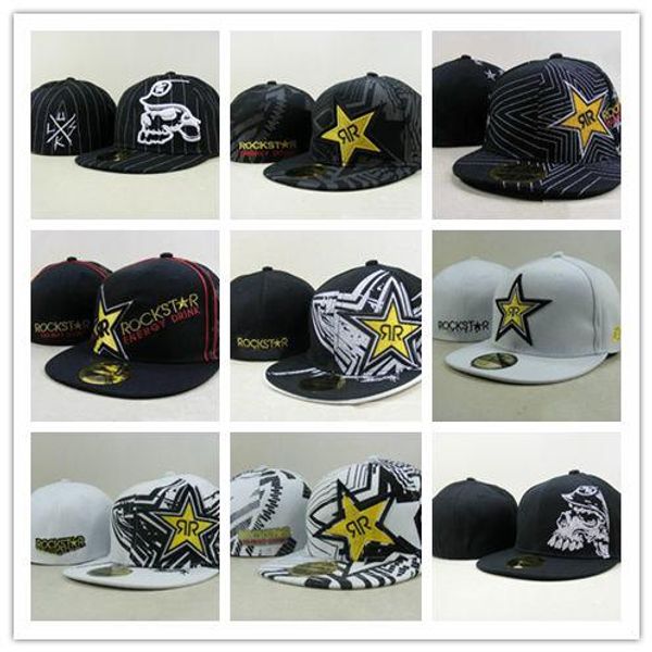 

Top Fashion Мужские бейсбольные кепки Спортивные женские Rockstar полностью закрытые на п