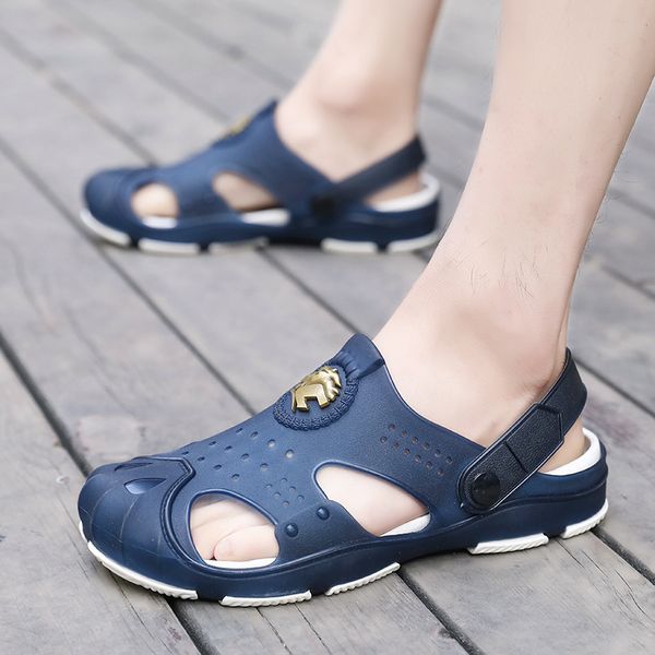 

original new garden flip flops water shoes men jelly sport summer beach aqua slipper outdoor cartoon sandals gardening shoes