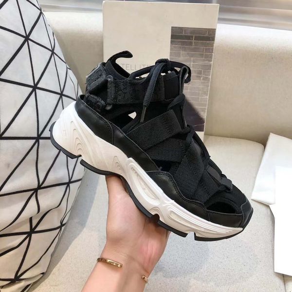 

woman casual shoes sneaker trainers fashion sports shoes slippers huaraches flip flops with box by shoe02 da2502, Black