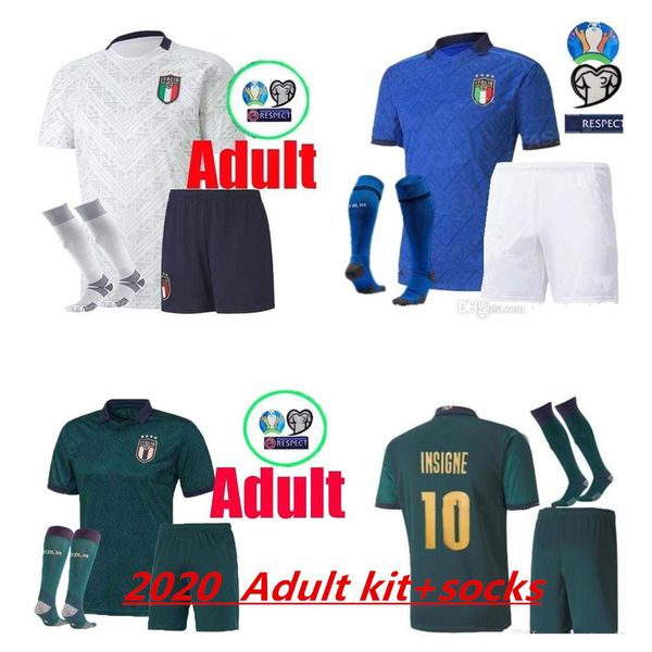 

2020 european cup kits men italy soccer jerseys 20 21 home away 3rd buffon pirlo zaza de rossi bonucci verratti football shirt, Black;yellow