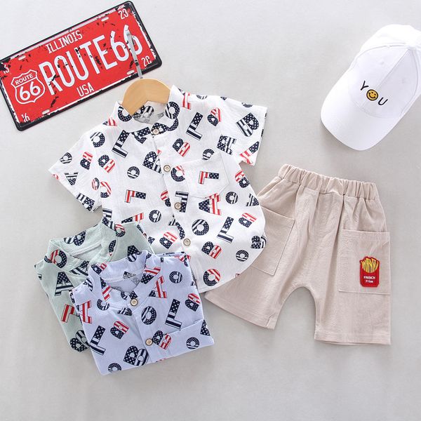 

children outing clothes toddler summer baby boys girls letter printing turtleneck t shirt pants 2pcs/sets infant kids tracksuits, White