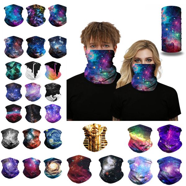 Face Máscara 3D Estrela Impressão Boca Capa Bandanas Multicolor Cabeça Cabeça Ao Ar Livre Ciclismo Máscara Máscara Cabeça Cabeça Capa Lenço Chapéu Pulseiras