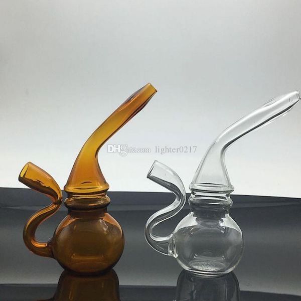 Mais novo colorido Viagem Mini Bongos O marciano vidro Blunt Bong Bubbler Joint bolha fumadores Pequeno Água Pipe Mão