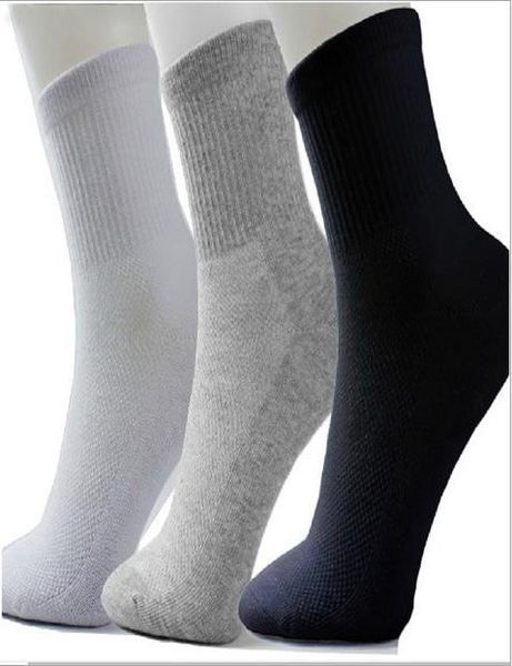 

men athletic socks sport basketball long cotton socks male spring summer running cool soild mesh socks for all size ing, Black
