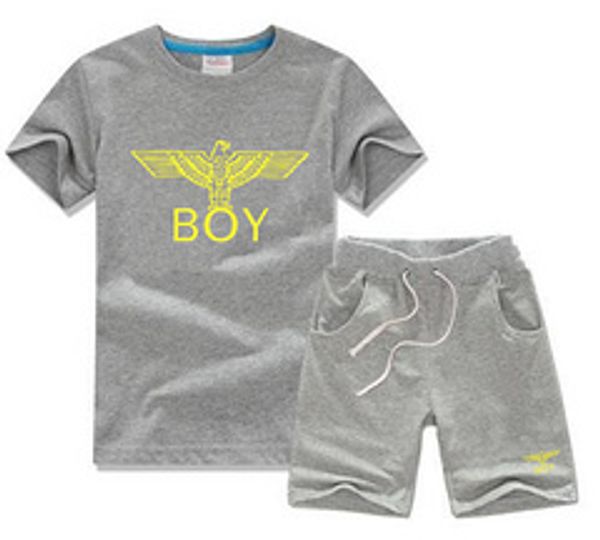 

baby boys and girls designer t-shirts and shorts suit brand tracksuits 2 kids clothing set sell fashion summer children's t22, Blue