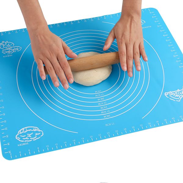 

silicone baking mat thickening flour rolling scale mat kneading dough pad baking pastry rolling mat bakeware liners 40x30cm