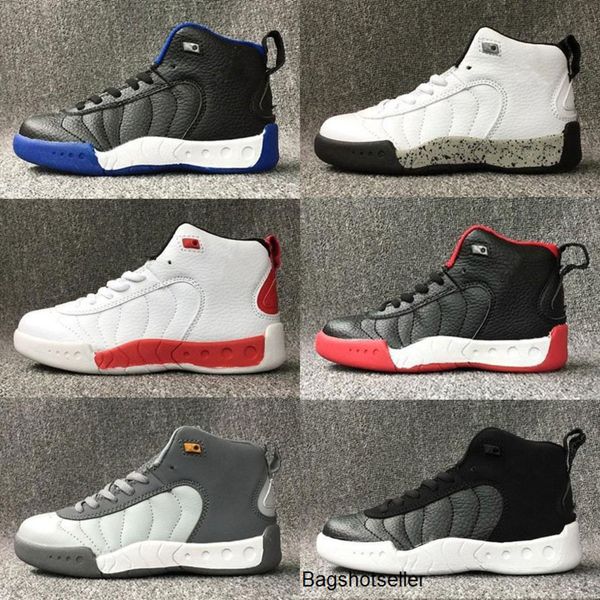 

xii 12 kids basketball shoes 12s sneakers xii 112 boys girls baby children retro sports shoes 28-35, Black