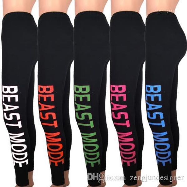 

leggings black long sports pants letter print female clothing solid color fashion syle casual apparel womens summer designer