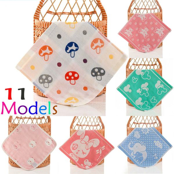

1pc cotton baby face towels candy color kids baby cartoon towel skin-friendly absorbent hand bath towel 2/3pcs