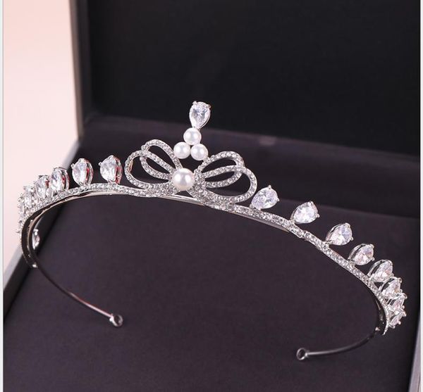 Sposa zircone arco corona principessa compleanno corona diadema accessori da sposa