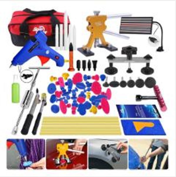 

pdr paintless dent repair tools removal puller tabs dent hand tool set household tools kit hand set