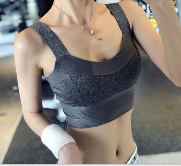 

sports bra women's high-strength -proof training fitness yoga bra vest factory wholesale, White;black