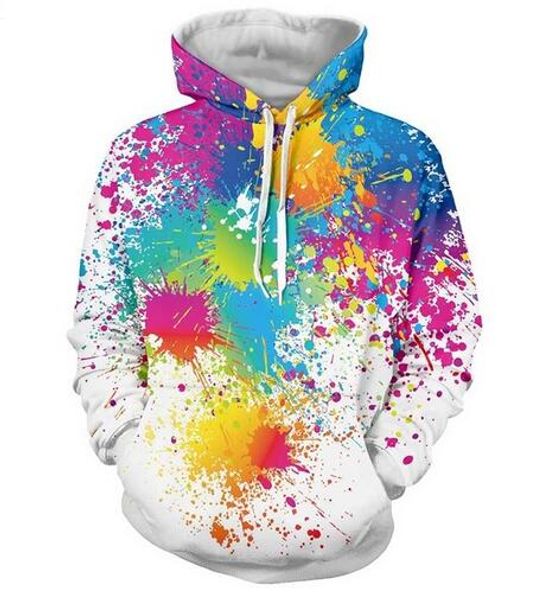 

new fashion harajuku style casual 3d printing hoodies creative watercolor men / women autumn and winter sweatshirt hoodies bq0110, Black