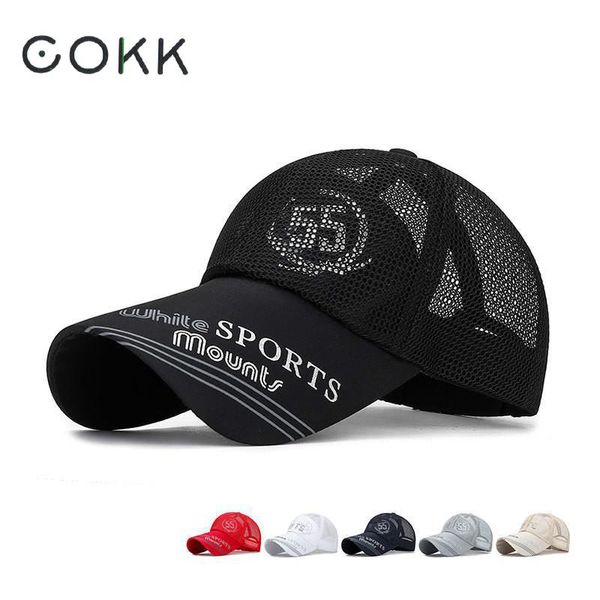 

cokk baseball cap men summer mesh cap sun hat outdoor sports breathable bone male casquette gorras hats for men women casual, Blue;gray