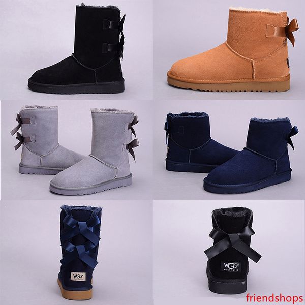 

new wgg women's australia classic kneel boots ankle boots black grey chestnut navy blue women girl boots size us 5-10