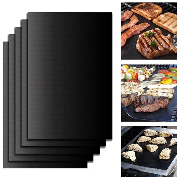 

reusable bbq stove portable non-stick makes bbq easy 33 * 40cm 0.2mm black oven stove xd22188