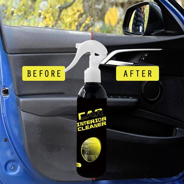 New 200ml Power Clean Car Interior Rinse Free Cleaner Multi Function Home Cleaning Spray 2019 Top Car Care Products Top Car Detailing Products From