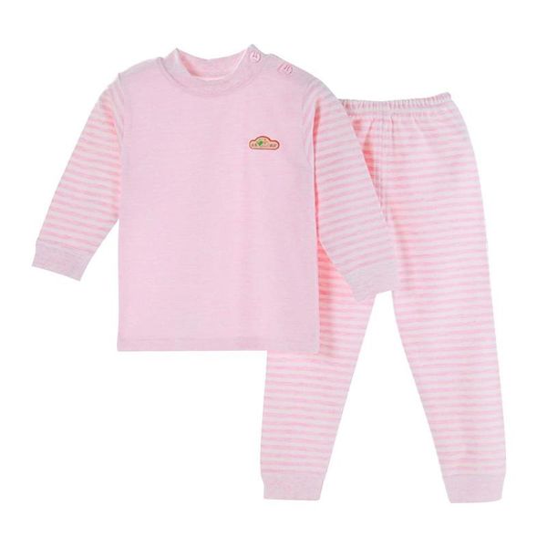 

baby kids underwear pajamas sets comfort soft personality printing spring autumn 2pcs boys girls cotton sleepwear, White