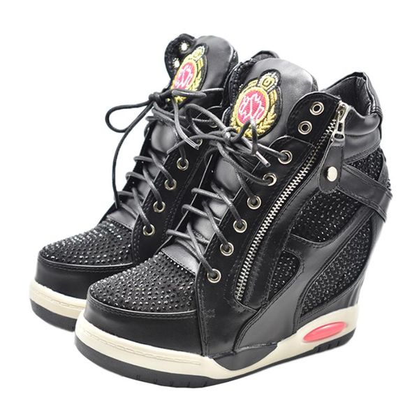 

summer new women's comfortable wedge heels with stylish and simple denim canvas single round head wedges shoes, Black