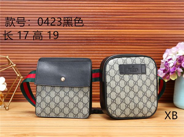

New twin pocket fa hion brand men and women pocket houlder bag elegant me enger bag unique letter printing me enger bag handbag