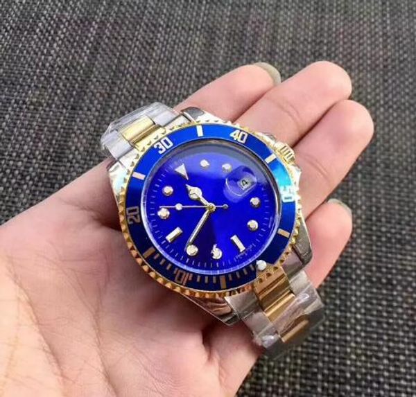 

40mm dial reloj luxury mens watches automatic movement big men mechanical watch fashion brand black wristwatch daydate new master clock gmt