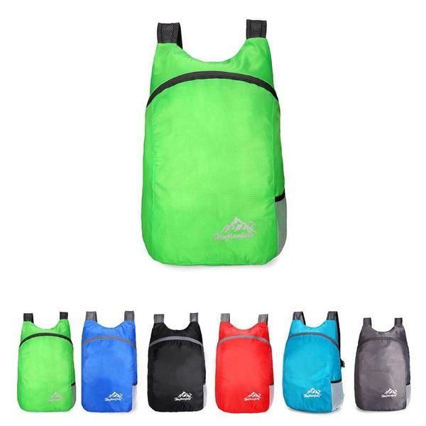

20l rucksack lightweight nylon foldable backpack waterproof folding bag ultralight outdoor pack for women men hiking mochila