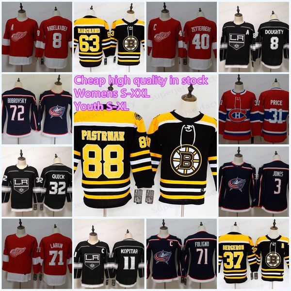 

Women/Youth In Stock 88 David Pastrnak 63 Brad Marchand 40 Henrik Zetterberg 71 Foligno 72 Bobrovsky 30 Lundqvist 11 Anze Kopit 31 Price