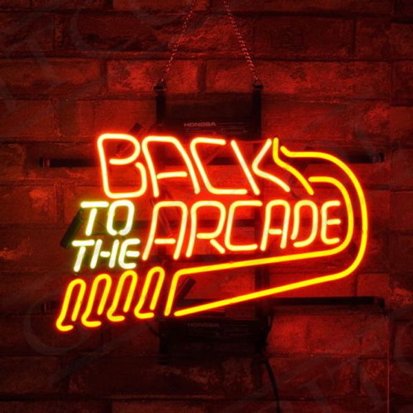 

New tar neon ign factory 24x20 inche real gla neon ign light for beer bar pub garage room back to the arcade