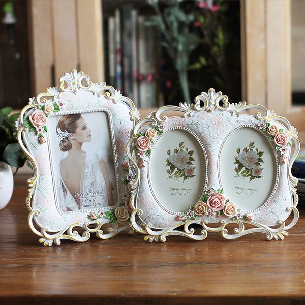 

Decoration holder picture re in frame act painting vintage photo frame wedding birthday gift j190716