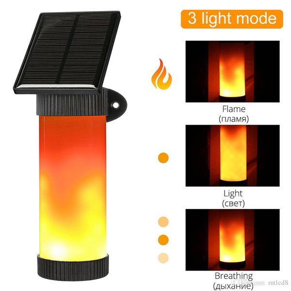 

led solar holiday christmas decoration light garden flickering flame breathing wall lamps waterproof emergency lighting