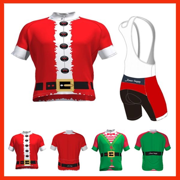 

merry christmas 2020 christmas cycling jerseys mtb men christmas gifts clothes racing bike sports wear short sleeve bicycle clothing, Black;red