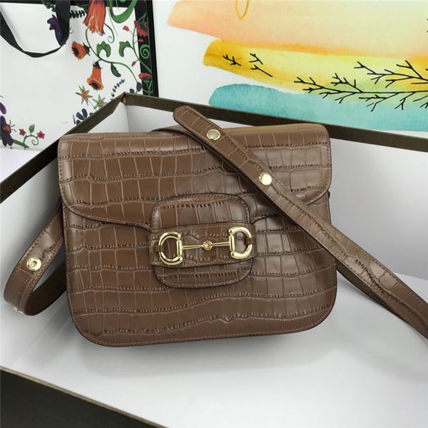 

designer handbags purses women genuine leather crocodile pattern retro bag fashion shoulder bags classic crossbody bag