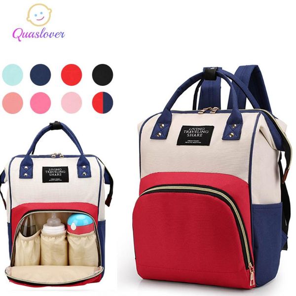 

quaslover mummy bag maternity backpack handbags for mom baby diaper nappy bag for stroller nursing mommy handbag travel bags