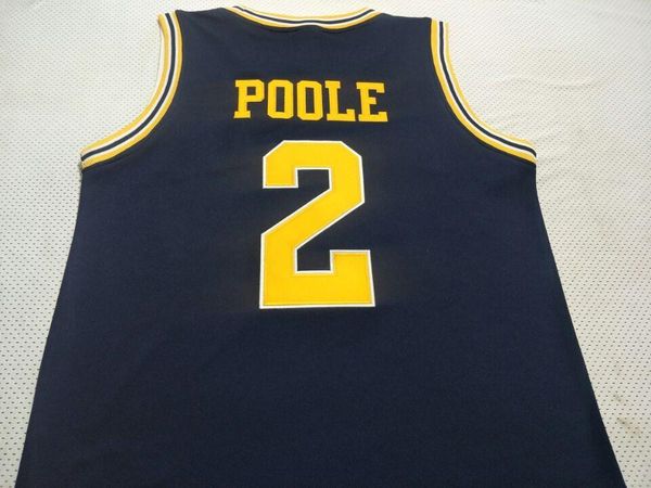 

custom men youth women #2 michigan wolverines j. poole basketball jersey size s-4xl or custom any name or number jersey, Black