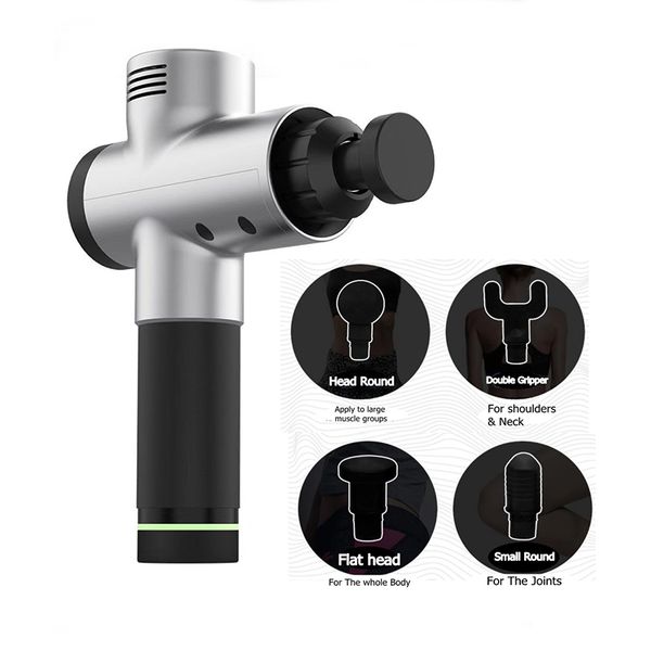 

electric muscle massage gun therapy vibration deep tissue massager fitness body shaping muscle relax exercise pain relief