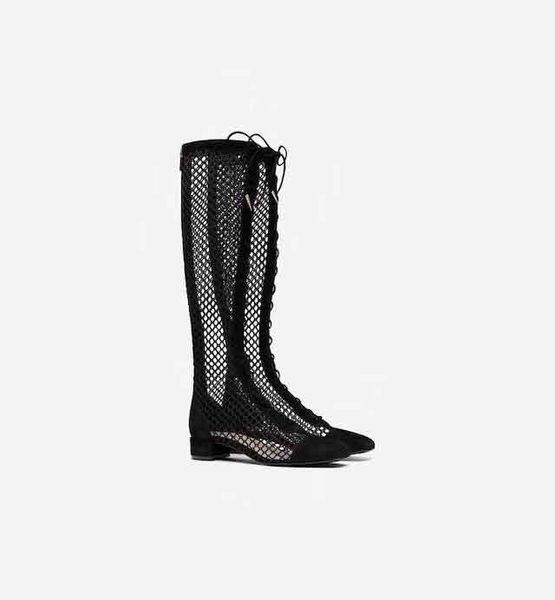 designer mesh booties