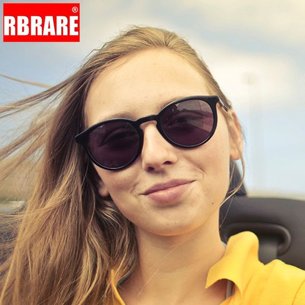 

rbrare 2020 retro round sunglasses women/men brand designer sun glasses for women alloy mirror sunglasses, White;black