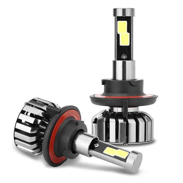 

car headlight cree led h13 hb2 80w 8000lm cob led headlight kit hi/lo beam bulbs 6000k white 10v to 32v dc head lights