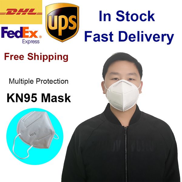 

Быстрая доставка KN95 GB2626-2006 маска РМ2,5 Защитная маска Без дыхательный клапан EN149: 2001 + A1: 2009